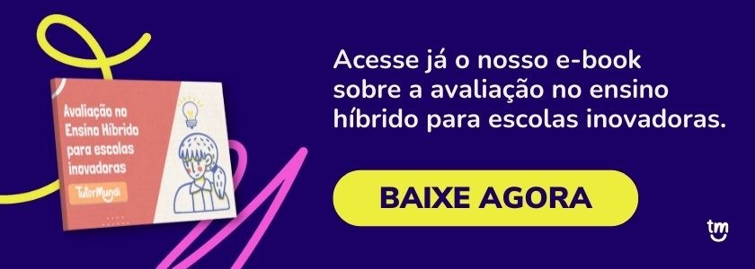 Banner oferecendo o e-book sobre avaliação no ensino híbrido. Clique para baixar