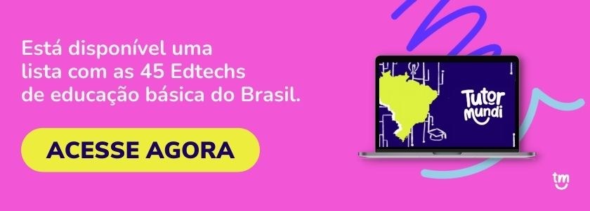Banner oferecendo para download gratuito o material: Mapeamento Edtechs de Educação Básica do Brasil